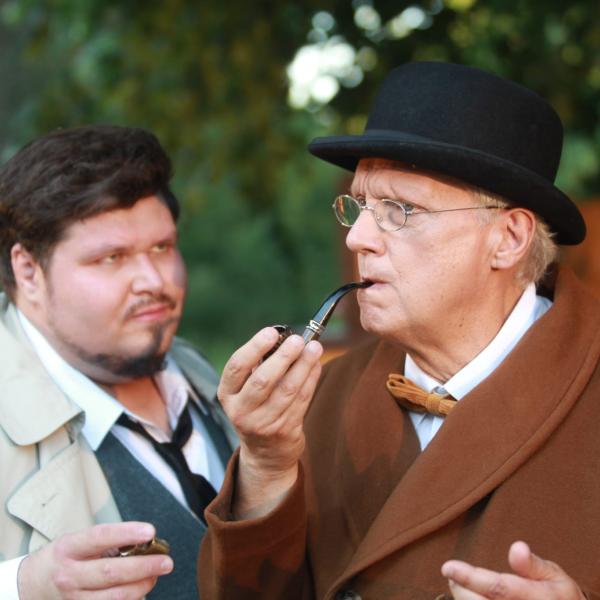 Chris Henkel (Inspektor Wade) und Frank Grünert (Doktor Collins). Foto: Peter Scholz